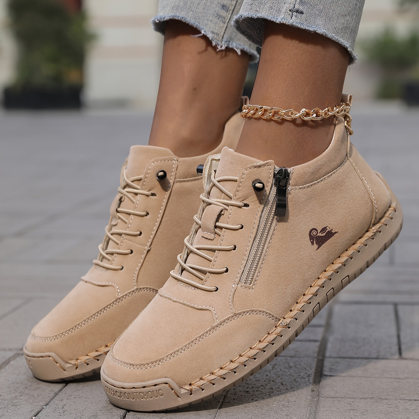Laura – Cómodas Zapatillas Ortopédicas + Cremallera