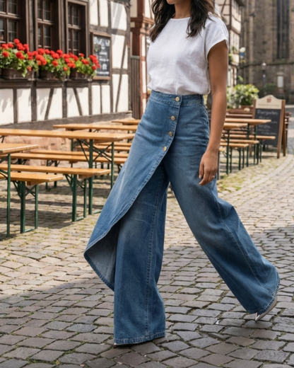 Carlota - Pantalones vaqueros cruzados