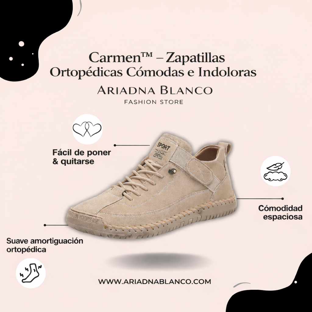 Carmen - Zapatillas Ortopédicas Cómodas e Indoloras