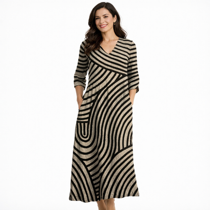 Sandra - Vestido a Rayas Vintage
