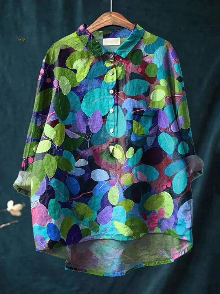 Lola – Camisa de lino estampada