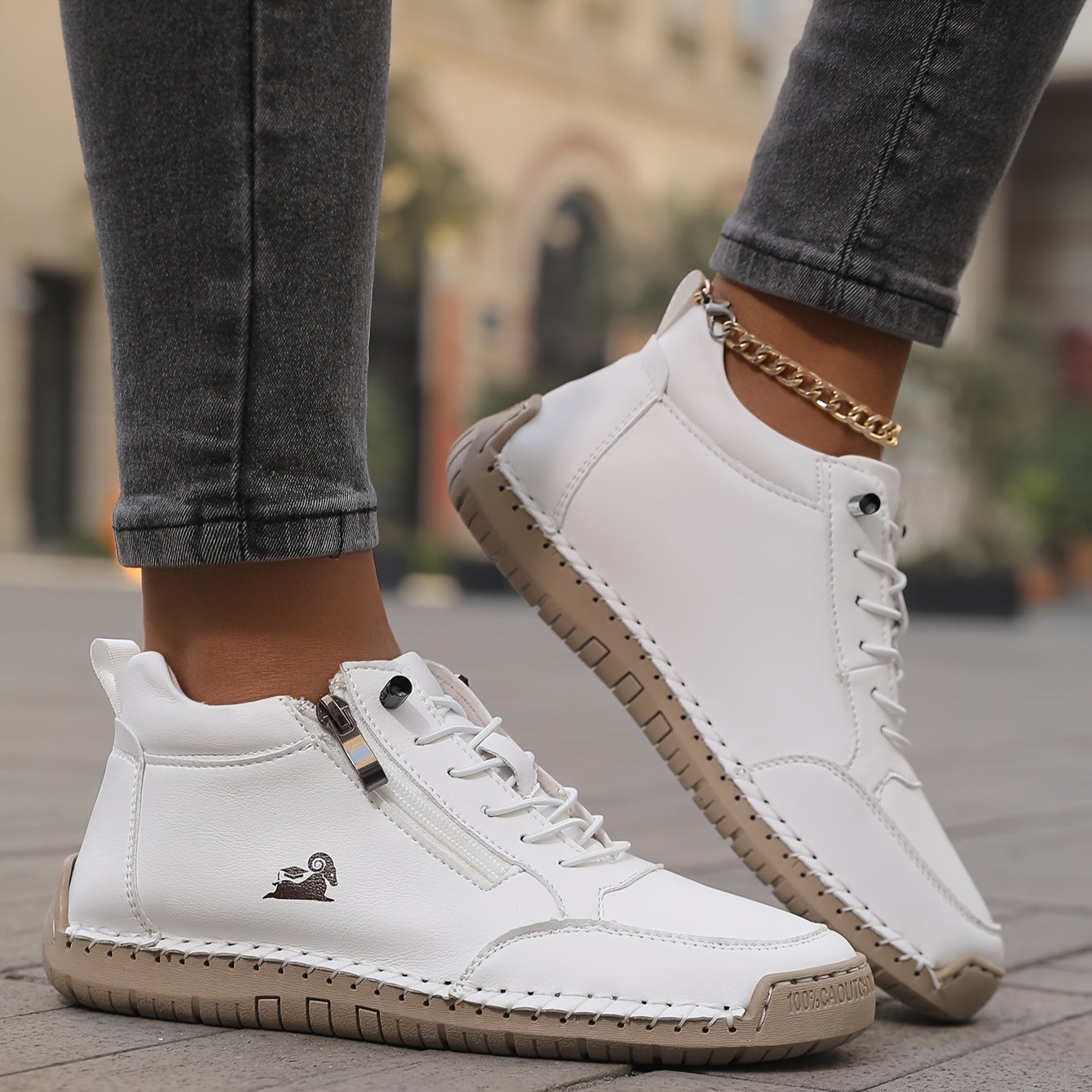 Laura – Cómodas Zapatillas Ortopédicas + Cremallera