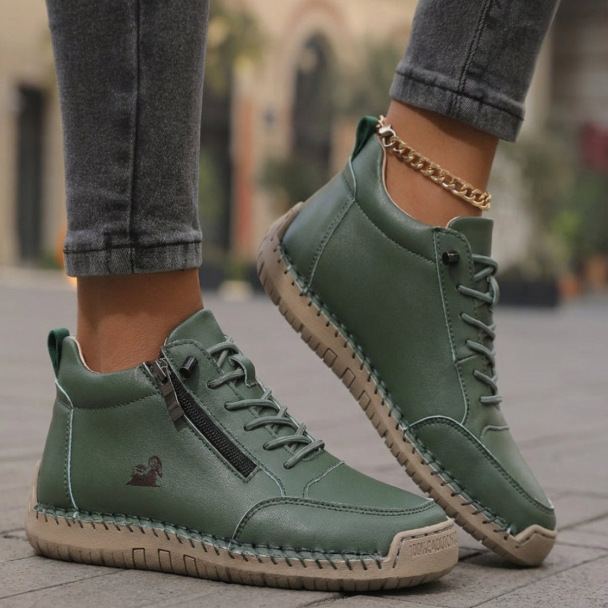 Laura – Cómodas Zapatillas Ortopédicas + Cremallera