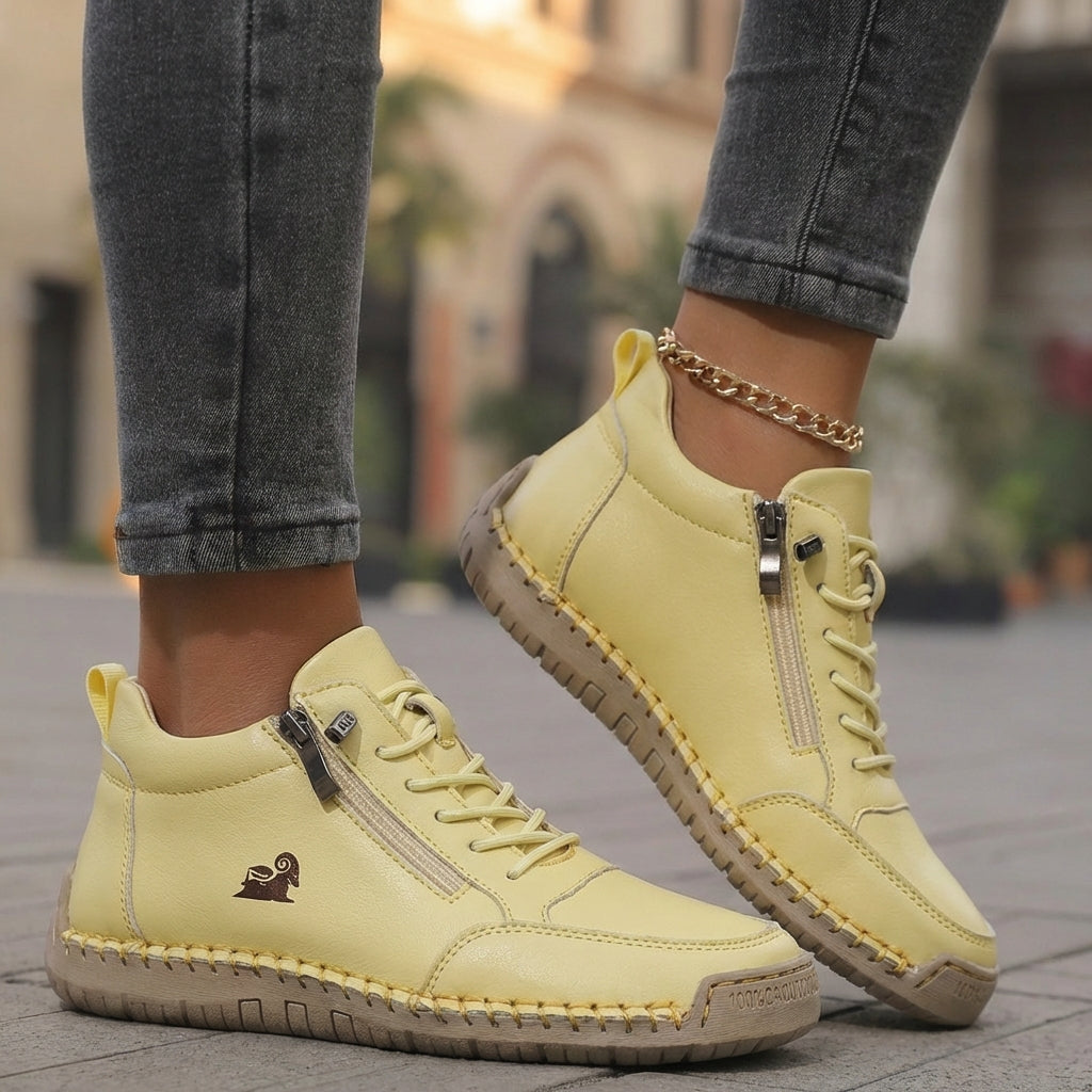 Laura – Cómodas Zapatillas Ortopédicas + Cremallera