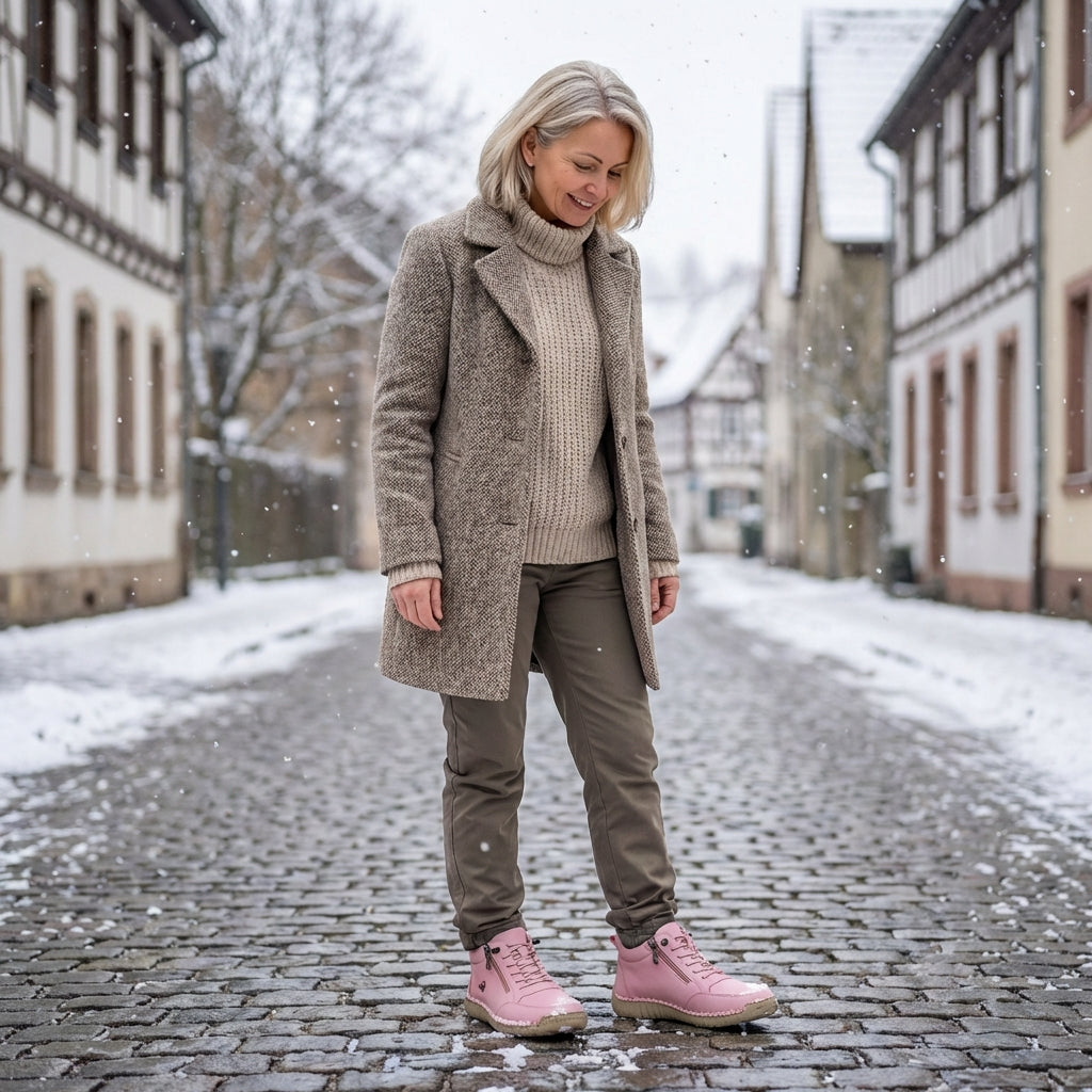 Laura – Cómodas Zapatillas Ortopédicas + Cremallera