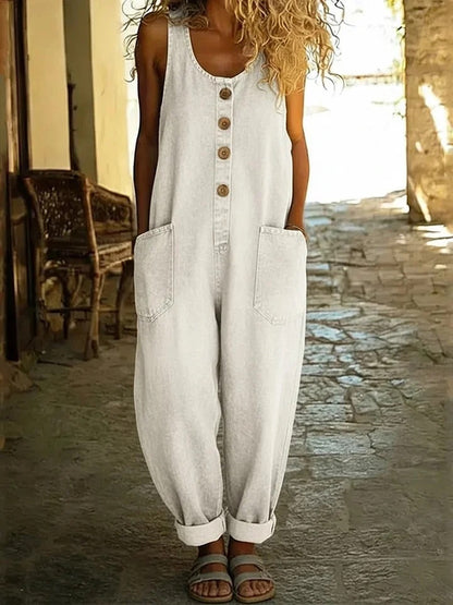 Sofía - Peto Denim de Algodón con Lavado Vintage