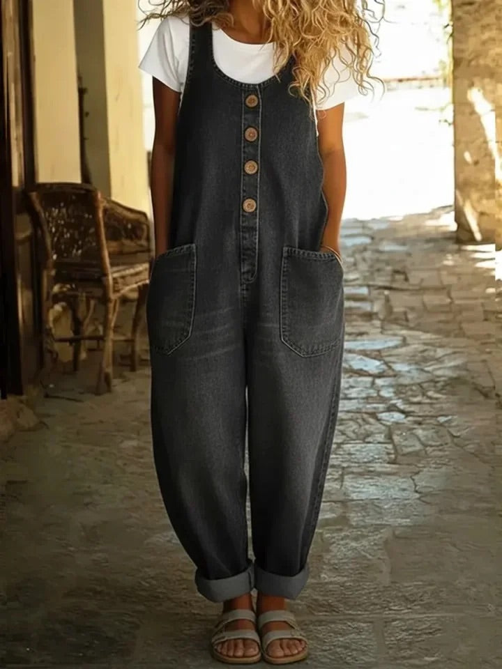 Sofía - Peto Denim de Algodón con Lavado Vintage