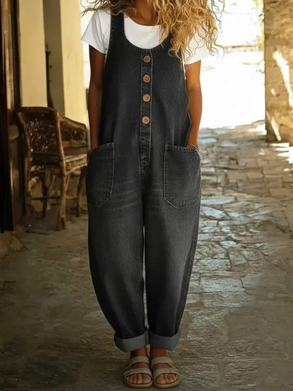 Sofía - Peto Denim de Algodón con Lavado Vintage